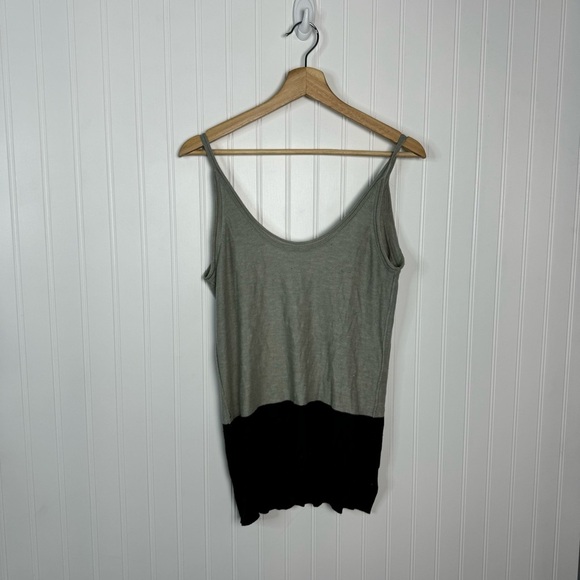 t alexander wang Top XS Gray Black Tank Sleeveless Color block Summer Casual - Picture 1 of 6